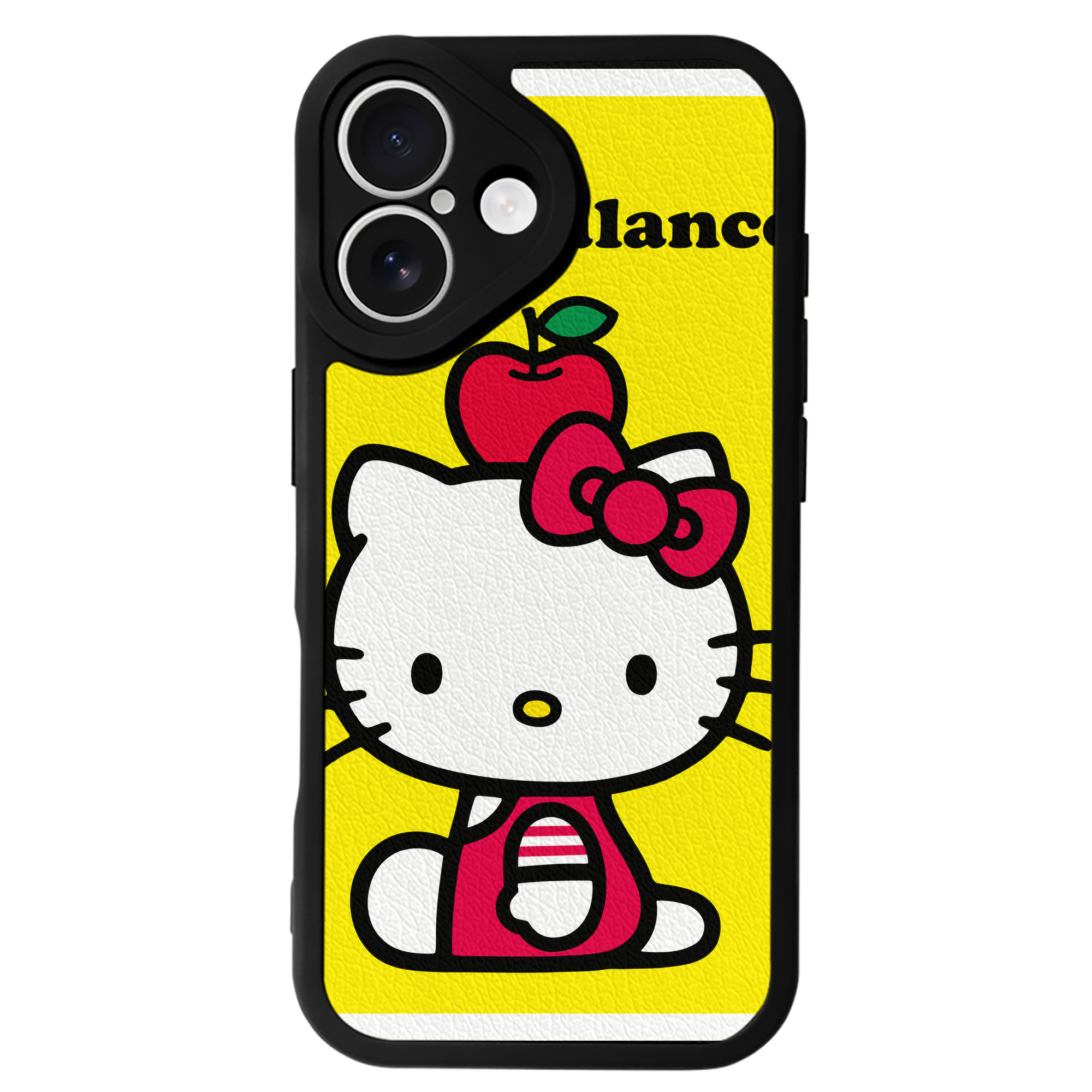 （画像用） Hello Kitty ハローキティ 【iPhone 16シリーズ対応】シリコンスマホケース（レザー調） 材質：シリコン
